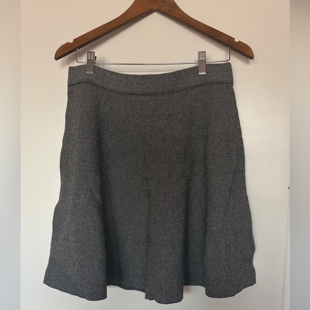 Isaac Mizrahi Charcoal A-Line Skirt